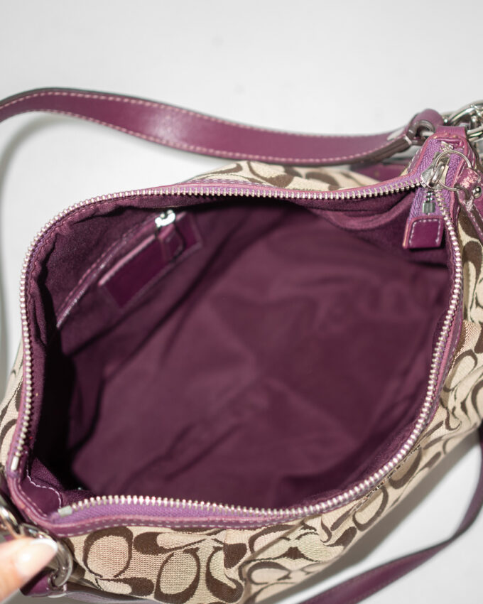 Vintage Coach Monogram Shoulder Bag