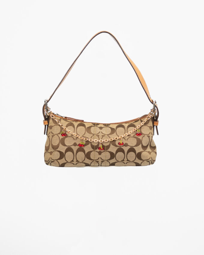 Vintage Coach Monogram Shoulder Bag
