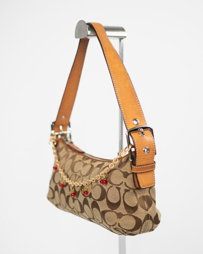 Vintage Coach Monogram Shoulder Bag
