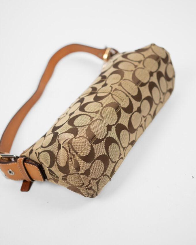 Vintage Coach Monogram Shoulder Bag