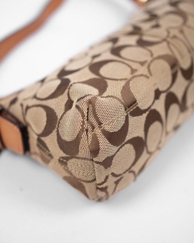 Vintage Coach Monogram Shoulder Bag