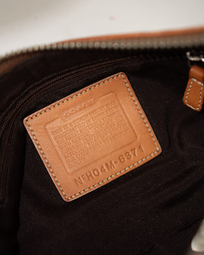 Vintage Coach Monogram Shoulder Bag