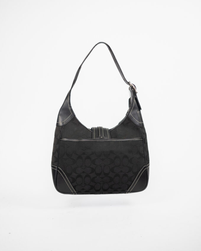 Black Vintage Coach Hamilton Hobo Bag