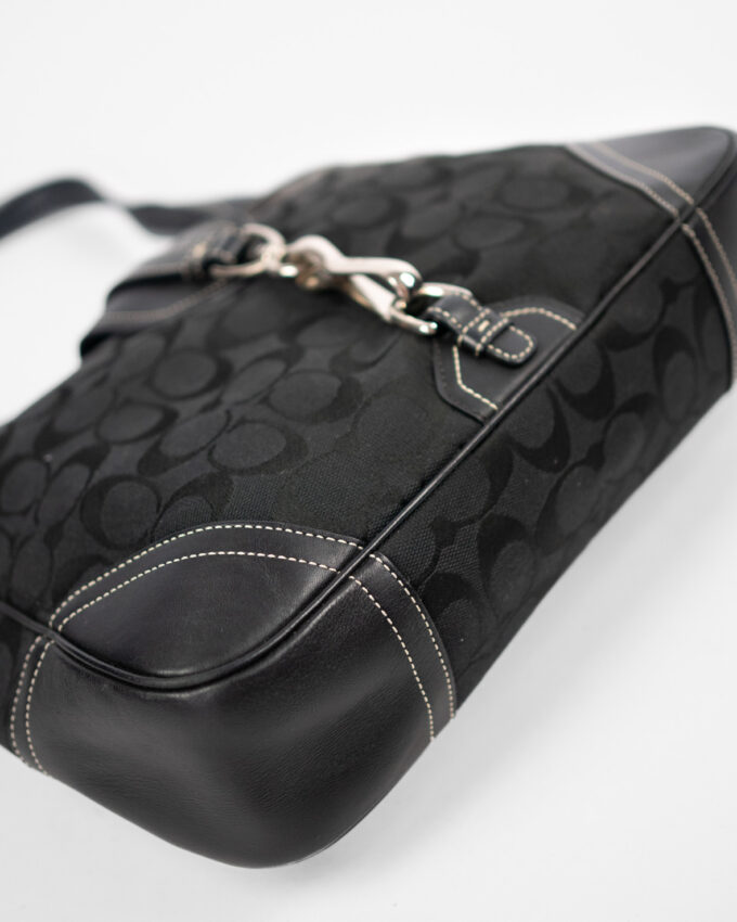 Black Vintage Coach Hamilton Hobo Bag