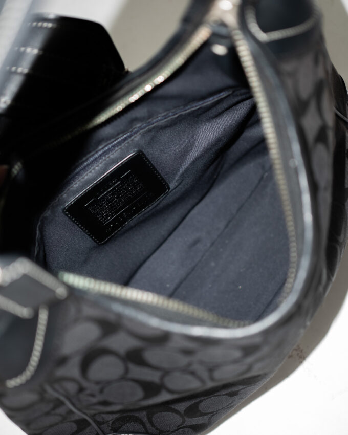 Black Vintage Coach Hamilton Hobo Bag