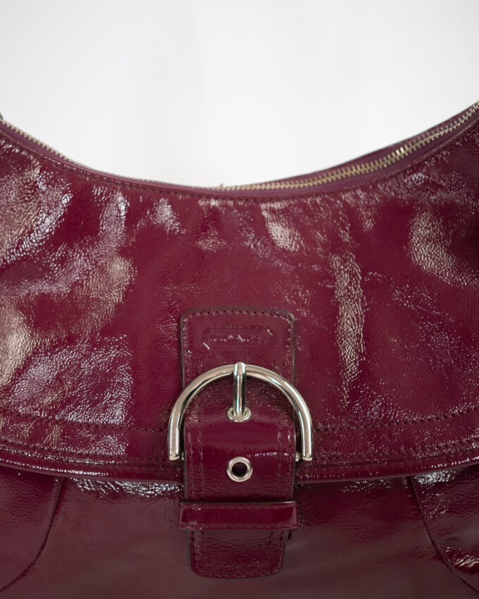Vintage Coach Plum Soho Patent Leather Bag