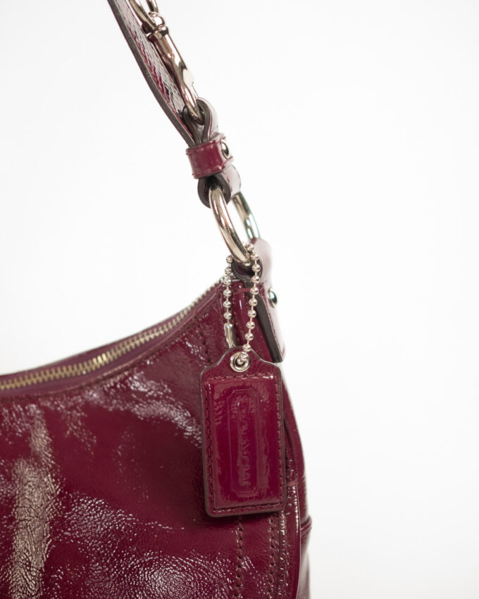 Vintage Coach Plum Soho Patent Leather Bag