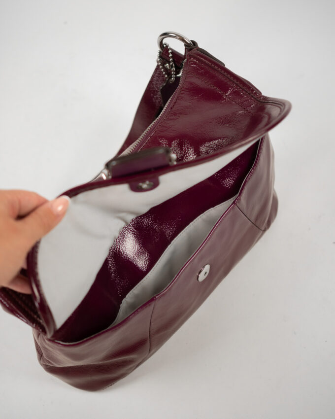 Vintage Coach Plum Soho Patent Leather Bag