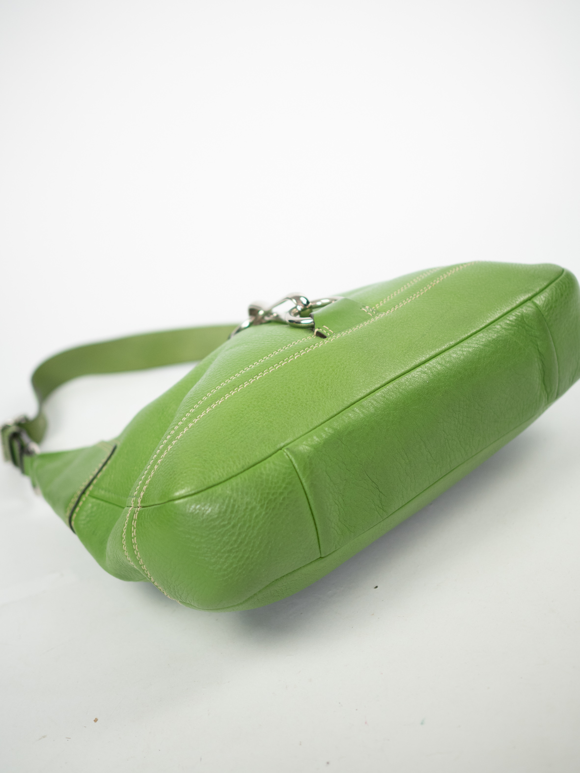 Rare Green Vintage Coach Hamilton Leather Bag - Image 8