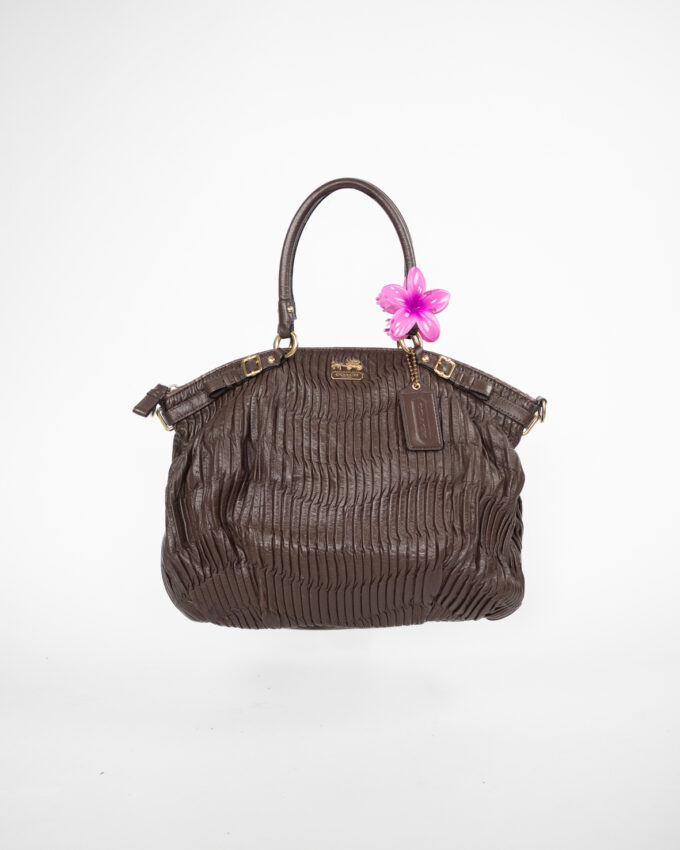 Brown Vintage Coach Madison Leather Bag