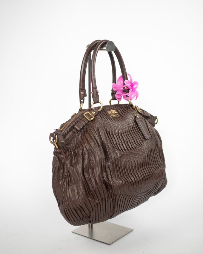 Brown Vintage Coach Madison Leather Bag