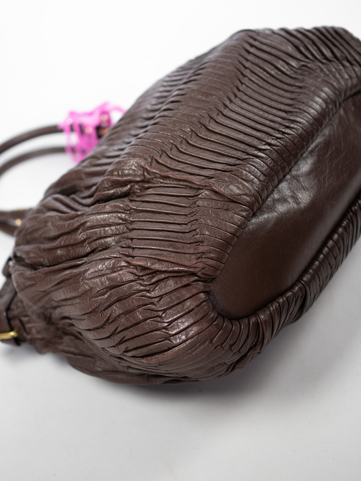 Brown Vintage Coach Madison Leather Bag - Image 5