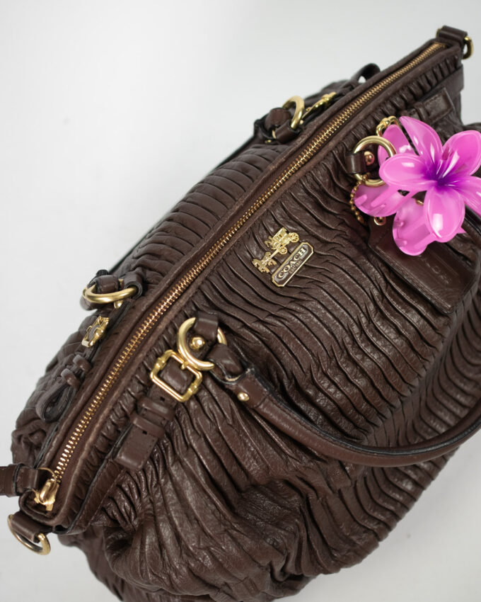 Brown Vintage Coach Madison Leather Bag