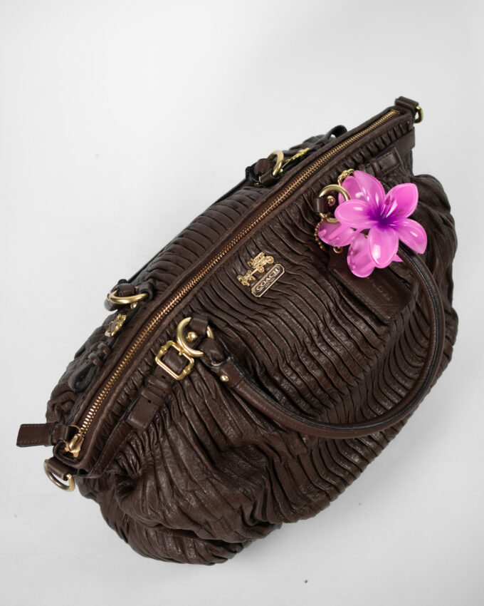 Brown Vintage Coach Madison Leather Bag