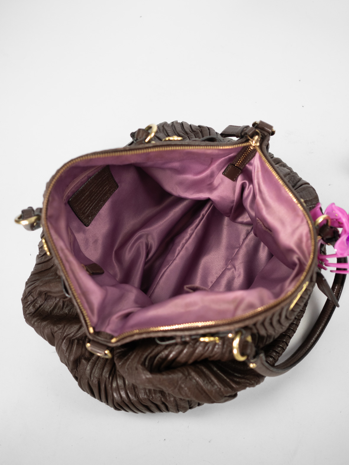 Brown Vintage Coach Madison Leather Bag - Image 11
