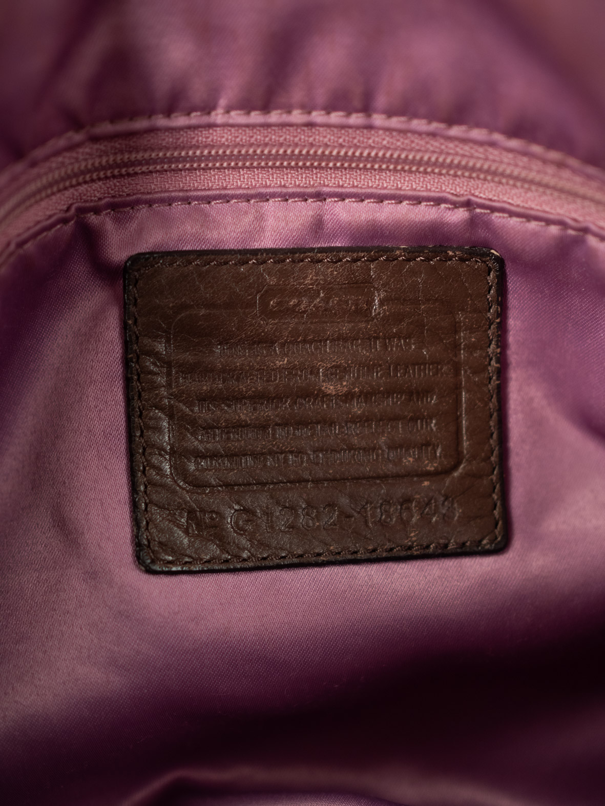 Brown Vintage Coach Madison Leather Bag - Image 9