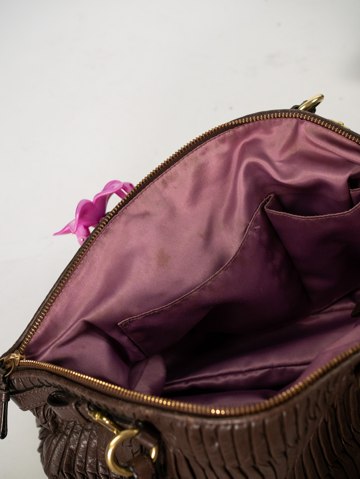 Brown Vintage Coach Madison Leather Bag - Image 10