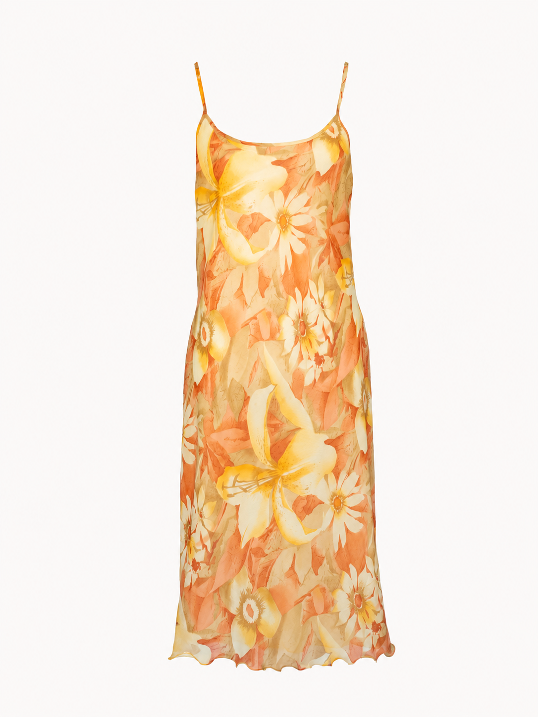 Vintage Floral Midi Dress - M
