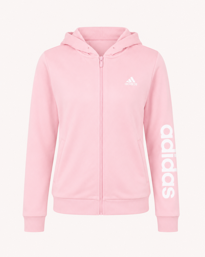 Adidas Soft Pink Zip Hoodie  - S/M