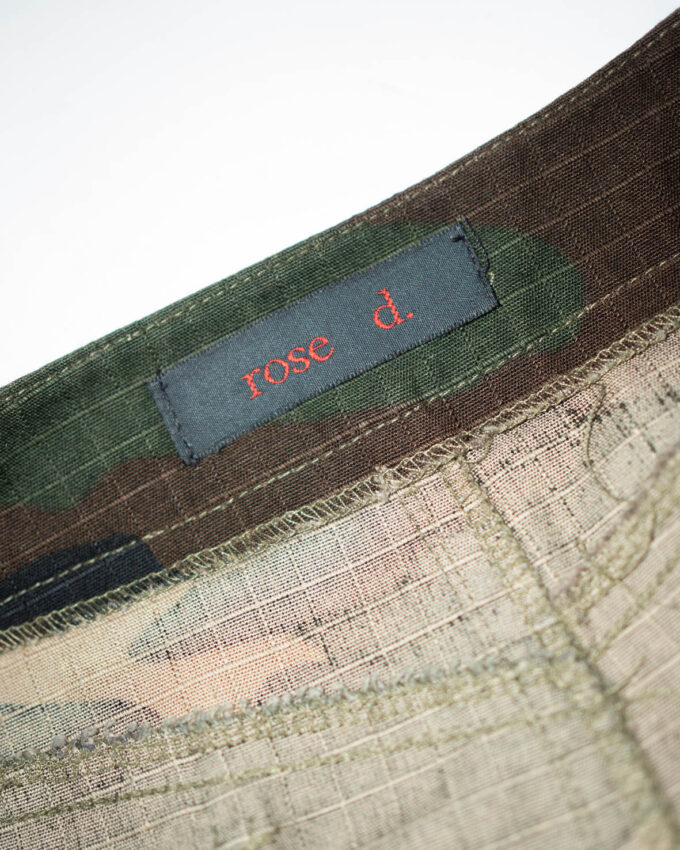 Vintage Camouflage Skirt – Rose D. – S/M