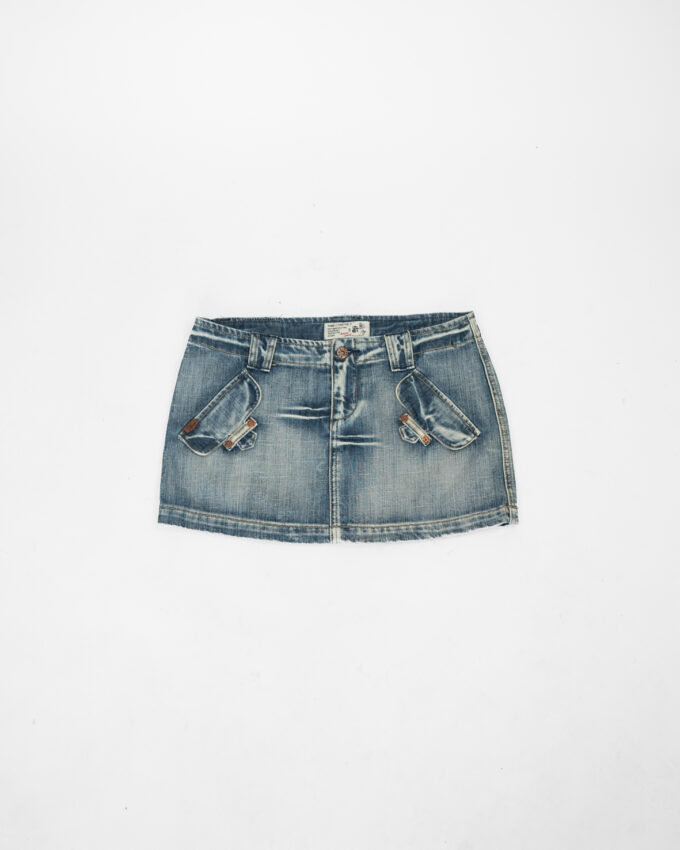 Vintage Denim Mini Skirt – Tamara Jeans – S/M