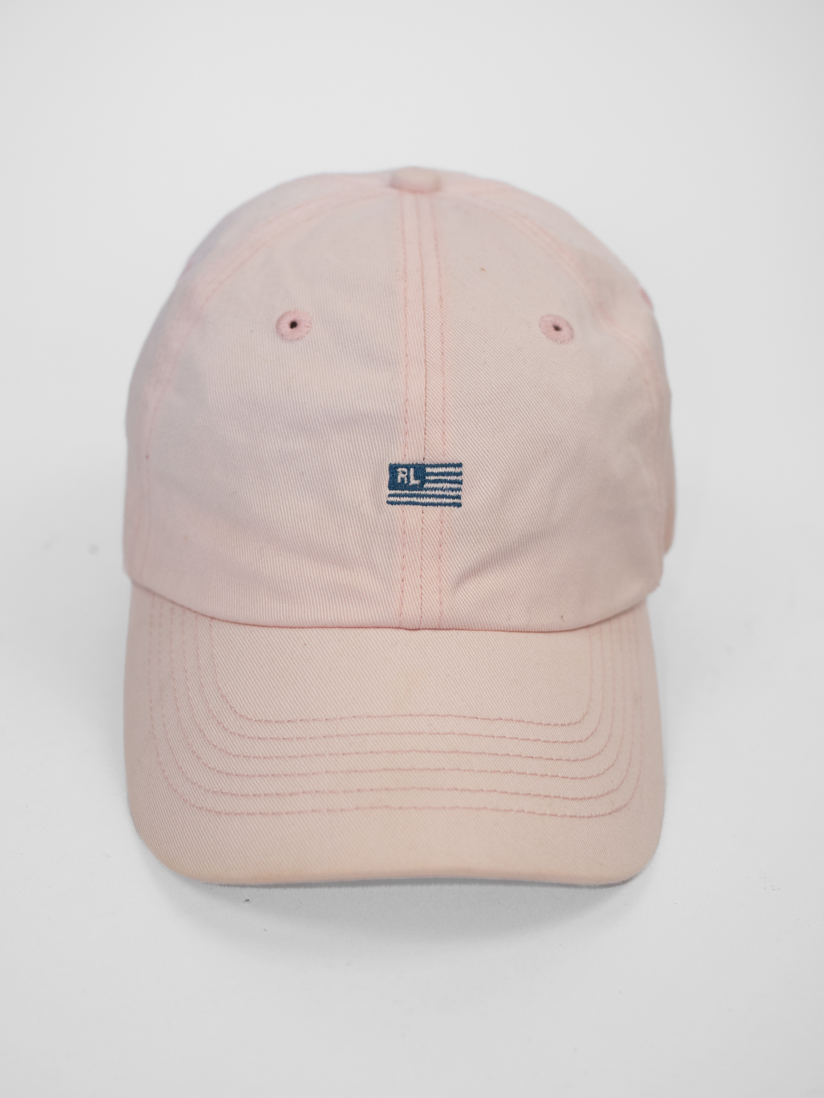 Vintage Polo Ralph Lauren Pastel Pink Cap - Image 3