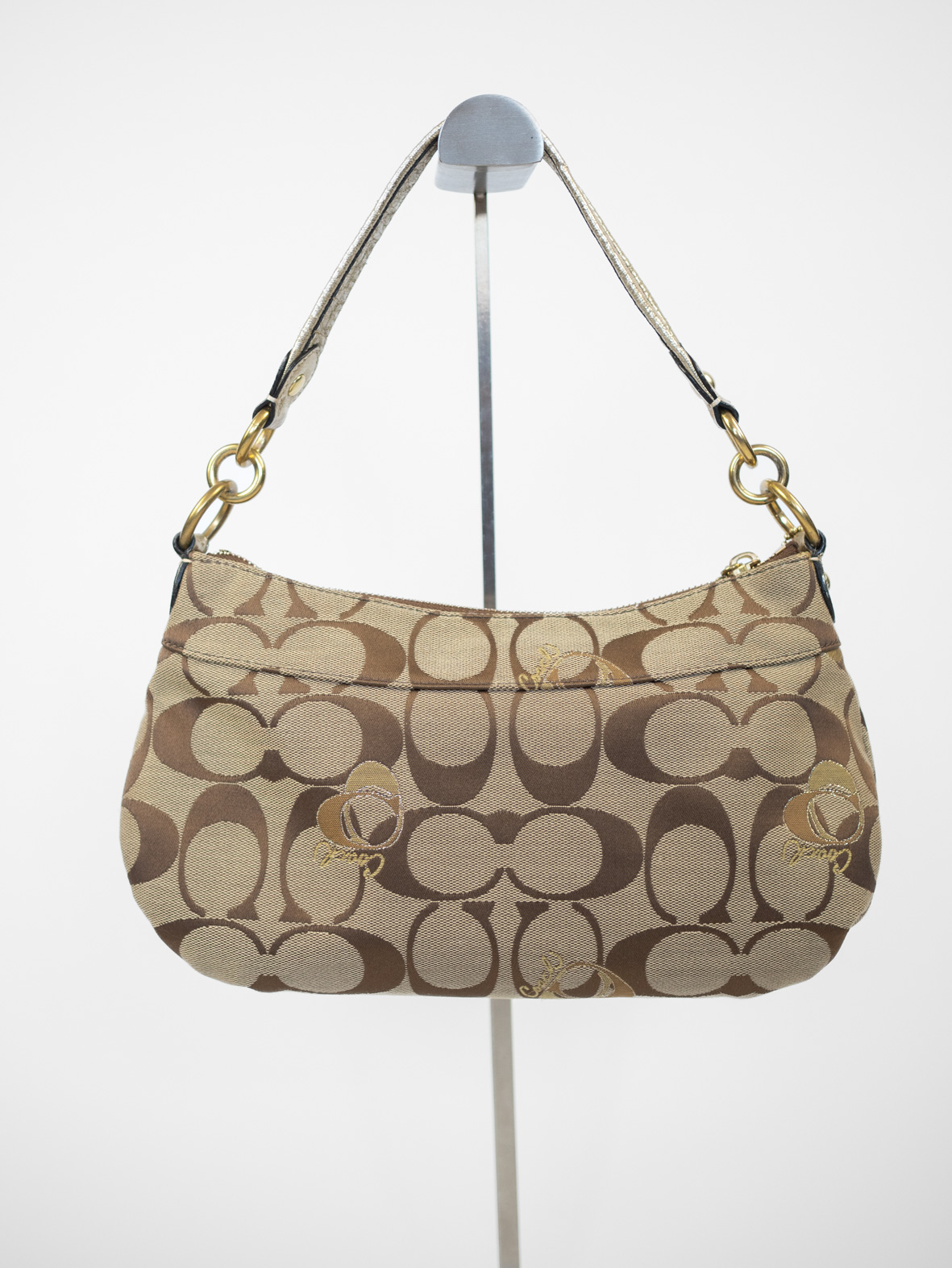Vintage Coach Poppy Monogram Shoulder Bag - Image 7