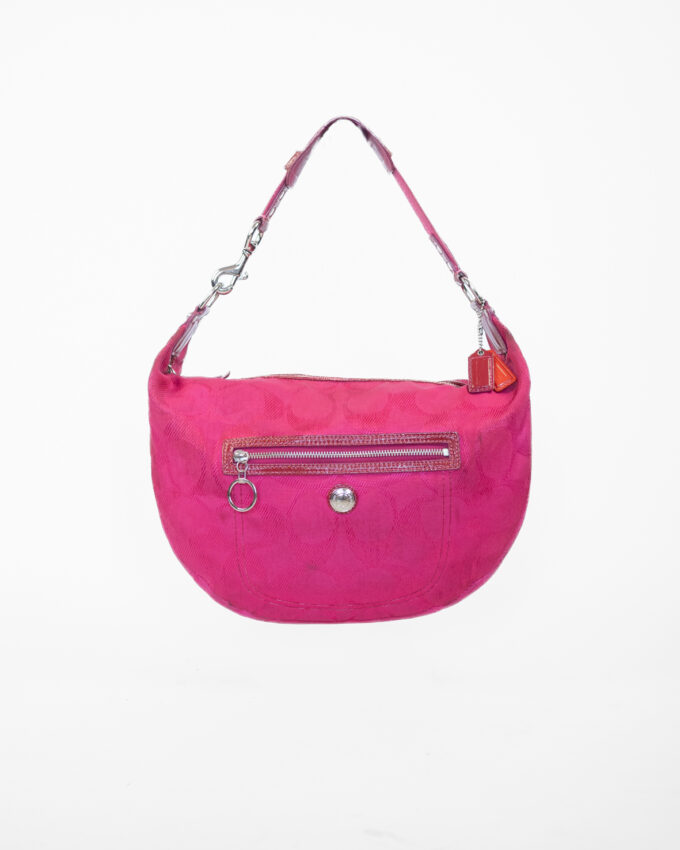 Rare Vintage Coach Pink Monogram Hobo Bag