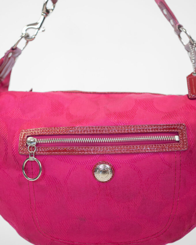 Rare Vintage Coach Pink Monogram Hobo Bag