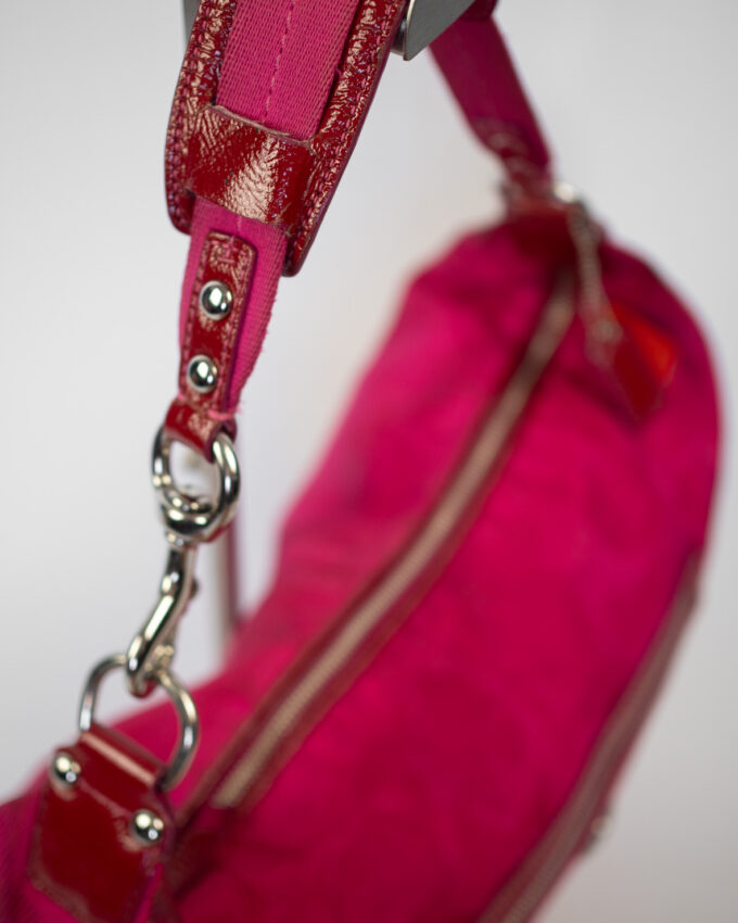 Rare Vintage Coach Pink Monogram Hobo Bag