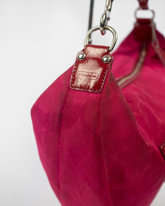 Rare Vintage Coach Pink Monogram Hobo Bag