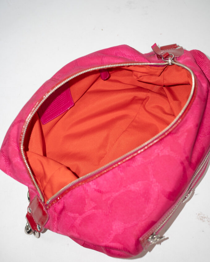 Rare Vintage Coach Pink Monogram Hobo Bag