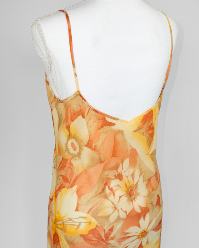 Vintage Floral Midi Dress - M