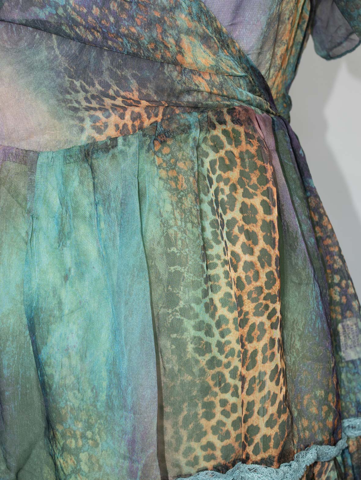 Vintage Silk Blend Dress - S - Image 3