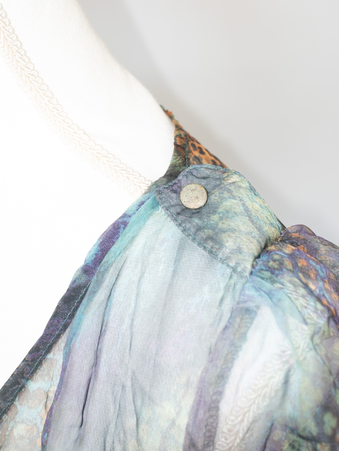 Vintage Silk Blend Dress - S - Image 4