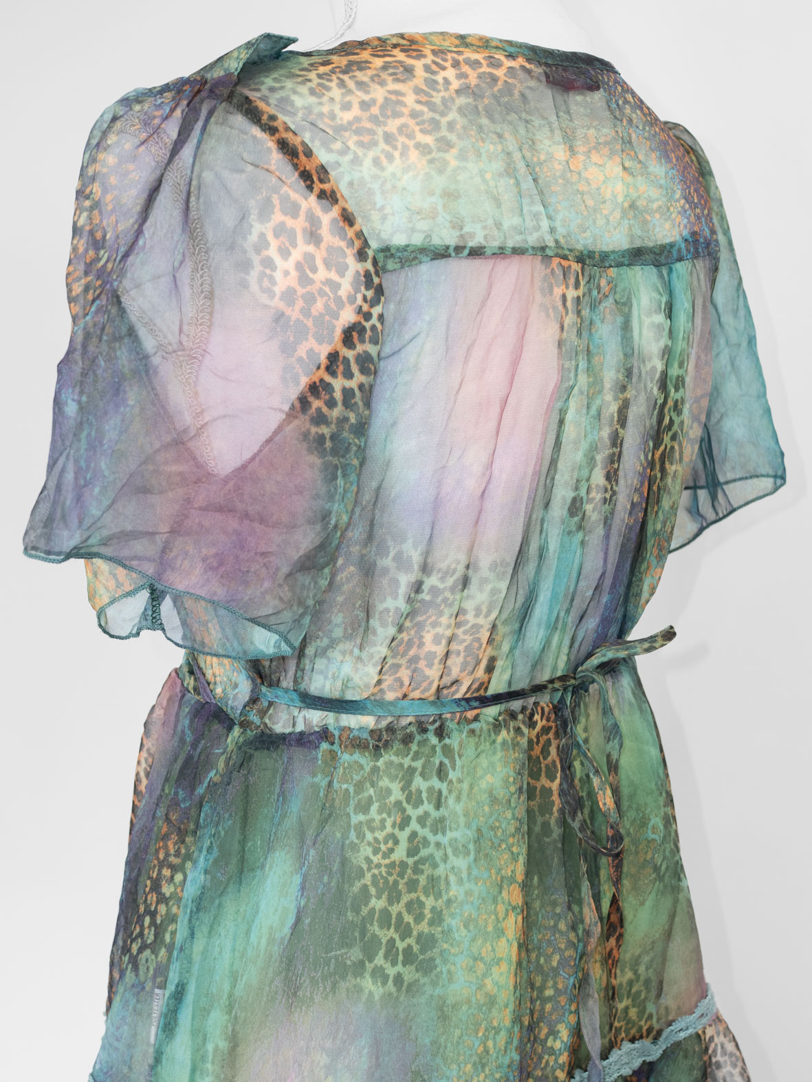 Vintage Silk Blend Dress - S - Image 7