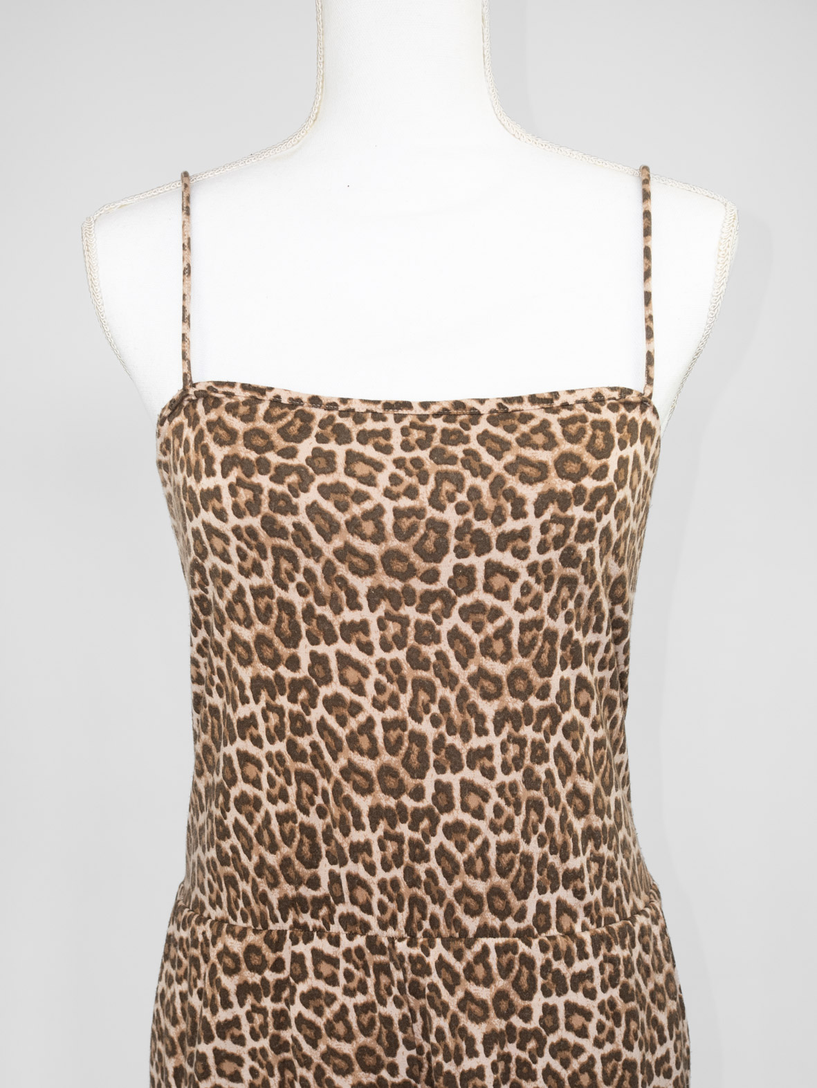 00s Leopard Print Playsuit - S/M - Image 2