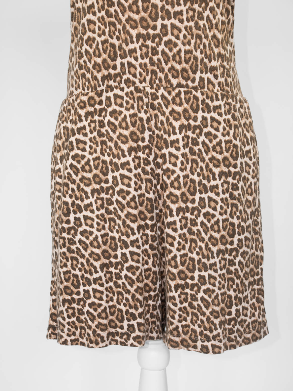 00s Leopard Print Playsuit - S/M - Image 3