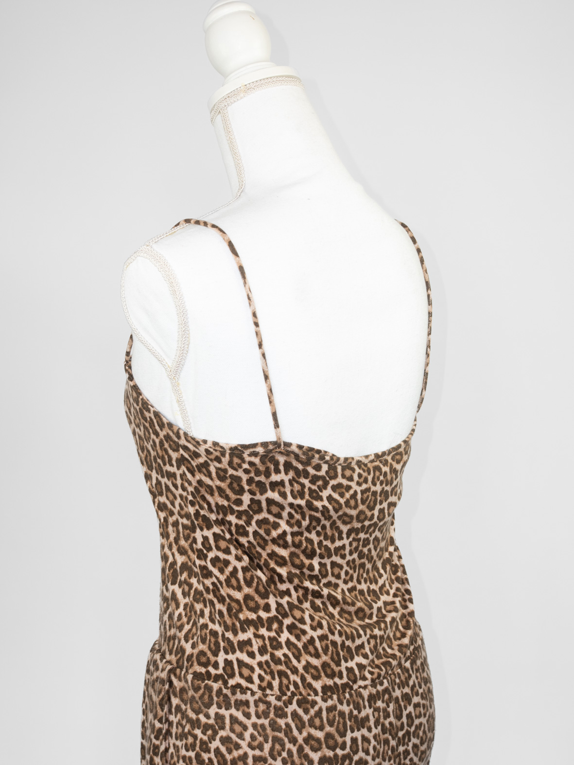 00s Leopard Print Playsuit - S/M - Image 5