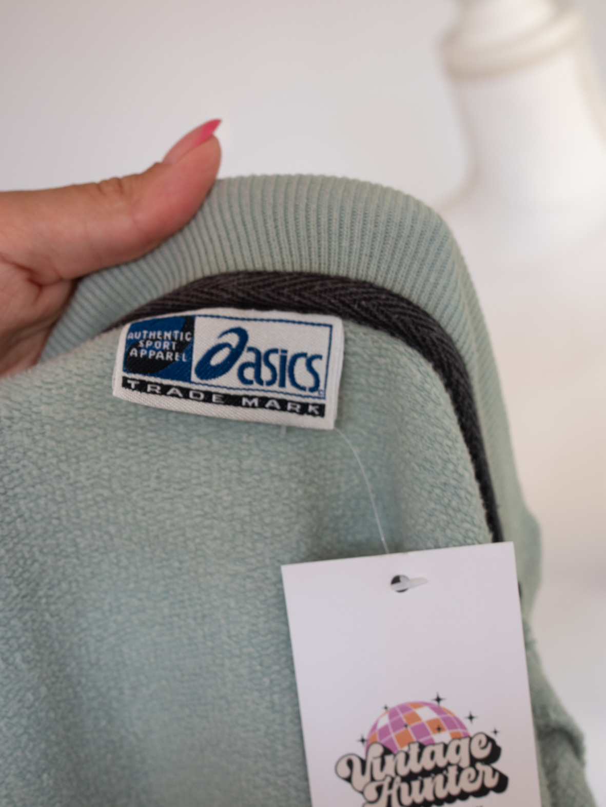 Vintage Asics Zip-Up Cotton Jacket - S - Image 5
