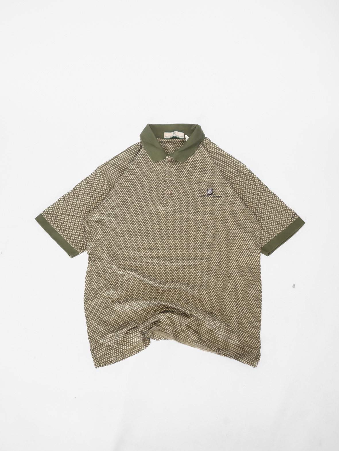 Patterned Polo Shirt - M