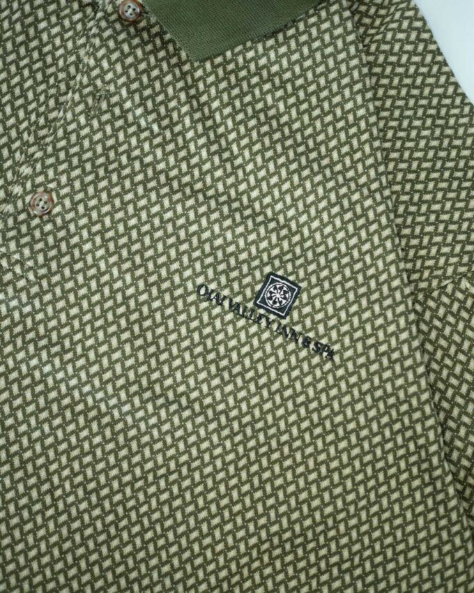 Patterned Polo Shirt - M