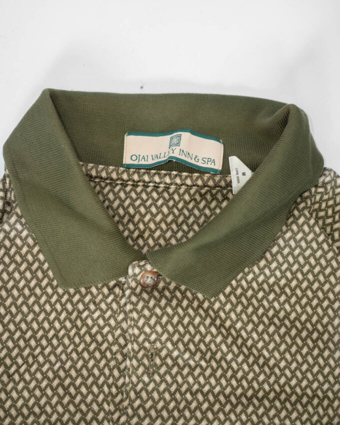 Patterned Polo Shirt - M