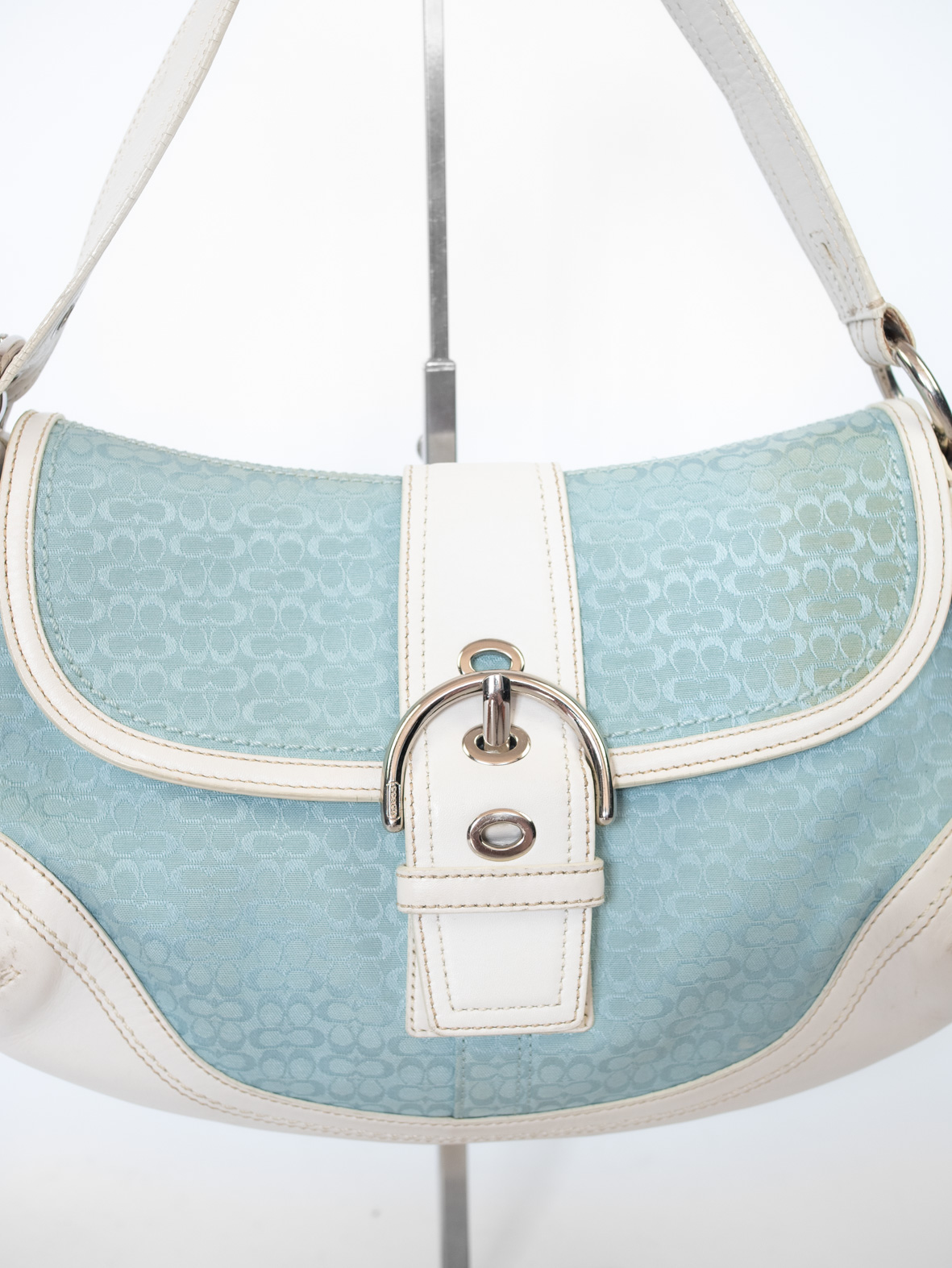 Vintage Coach Soho Pastel Blue Bag – Extremely Rare - Image 3