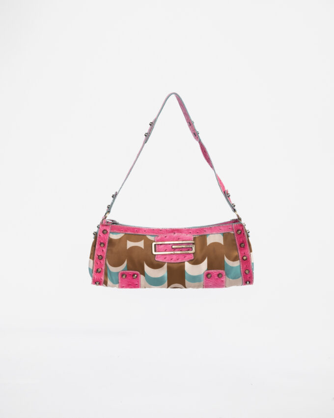 Pink Turquoise Guess Y2K Pink Baguette Bag