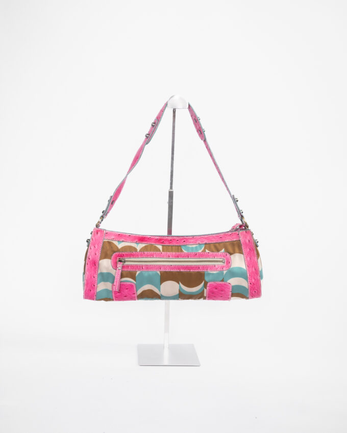 Pink Turquoise Guess Y2K Pink Baguette Bag