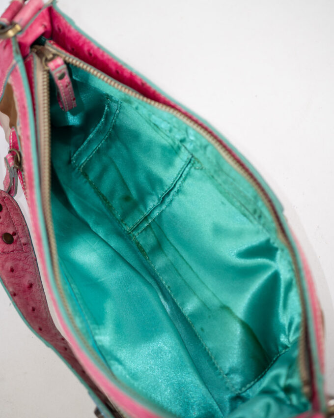 Pink Turquoise Guess Y2K Pink Baguette Bag