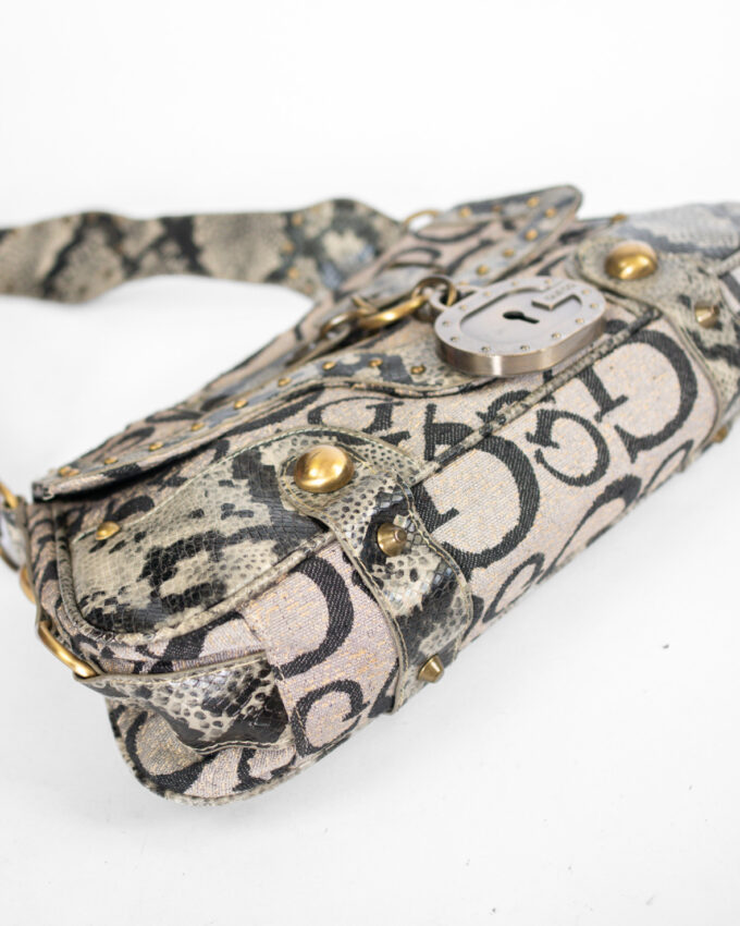Rare Guess Vintage Y2K Lock Shoulder Bag