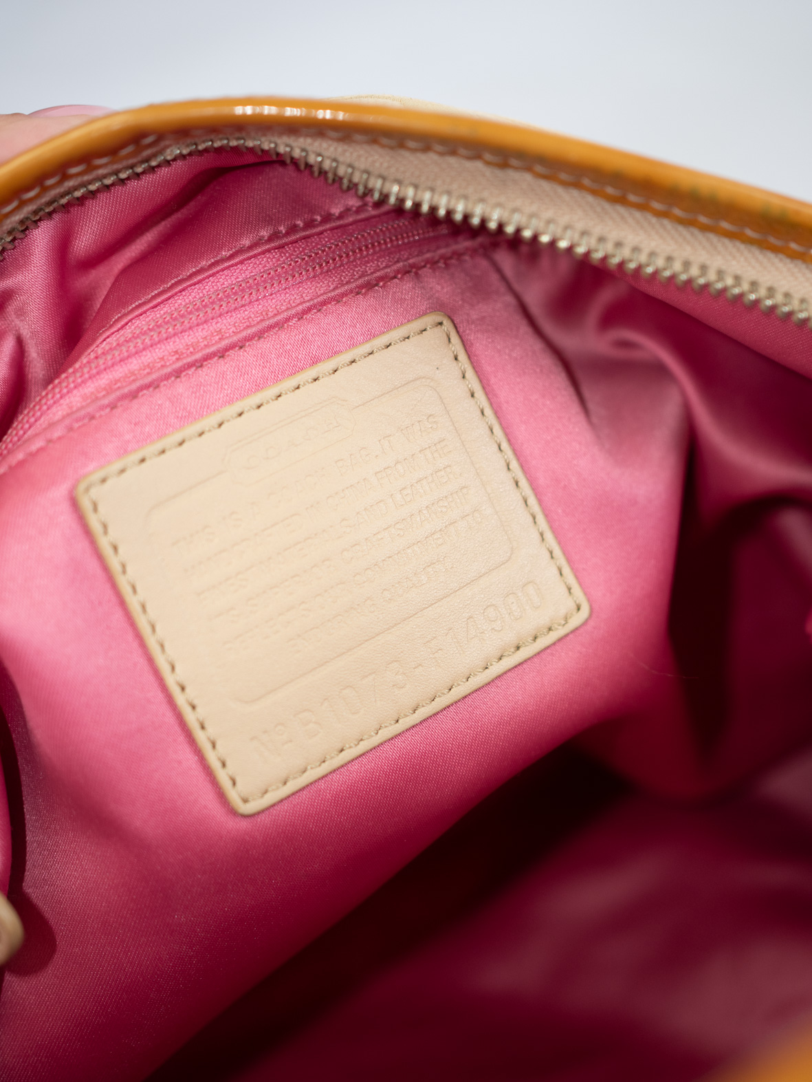 Super Rare Vintage Coach Pastel Patchwork Bag - Image 11