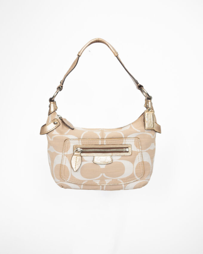 Rare Vintage Coach Cream Mini Shoulder Bag